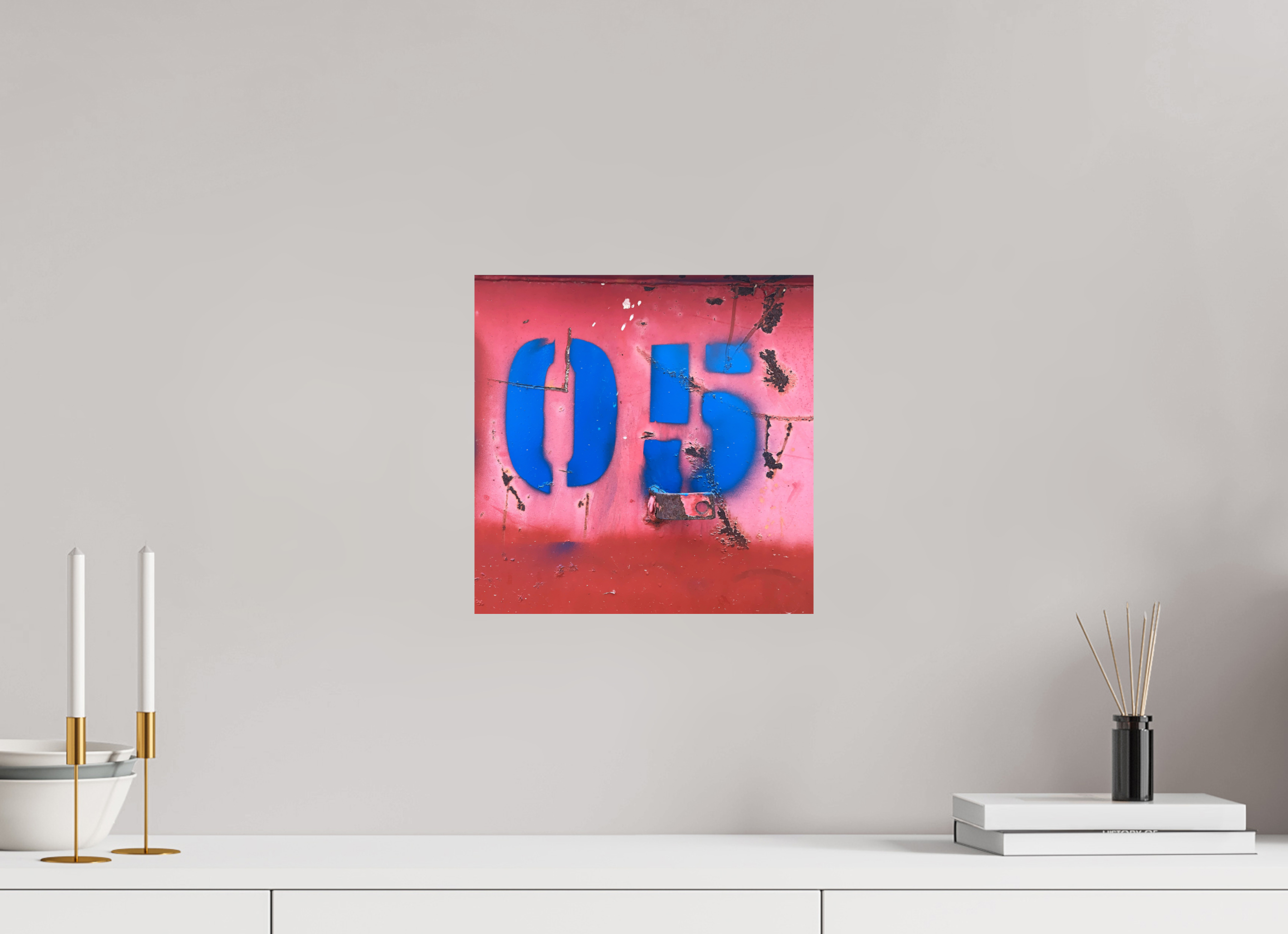 30 x 30 cm, Photo Print On Fuji Crystal DP II Not just a Number - Rusted Number 05