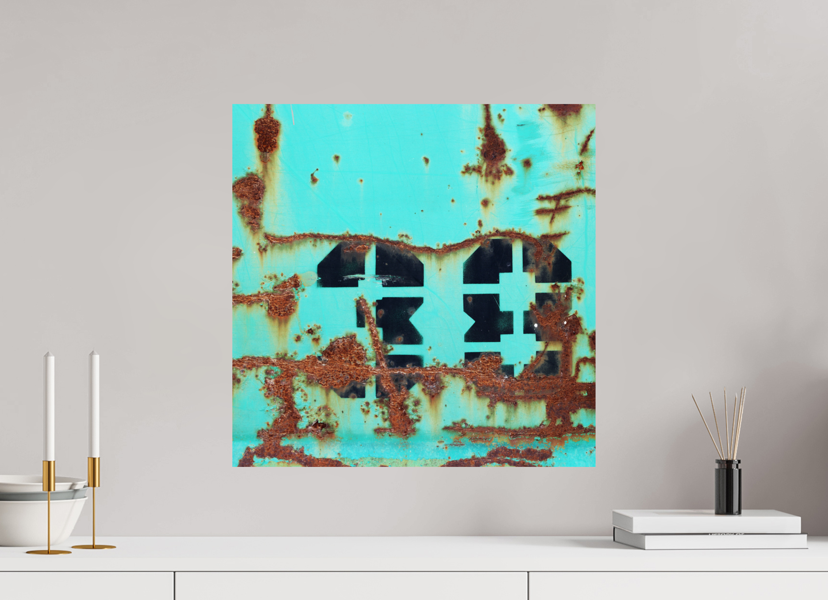 50 x 50 cm, Photo Print On Fuji Crystal DP II Not just a Number - Rusted Number 38