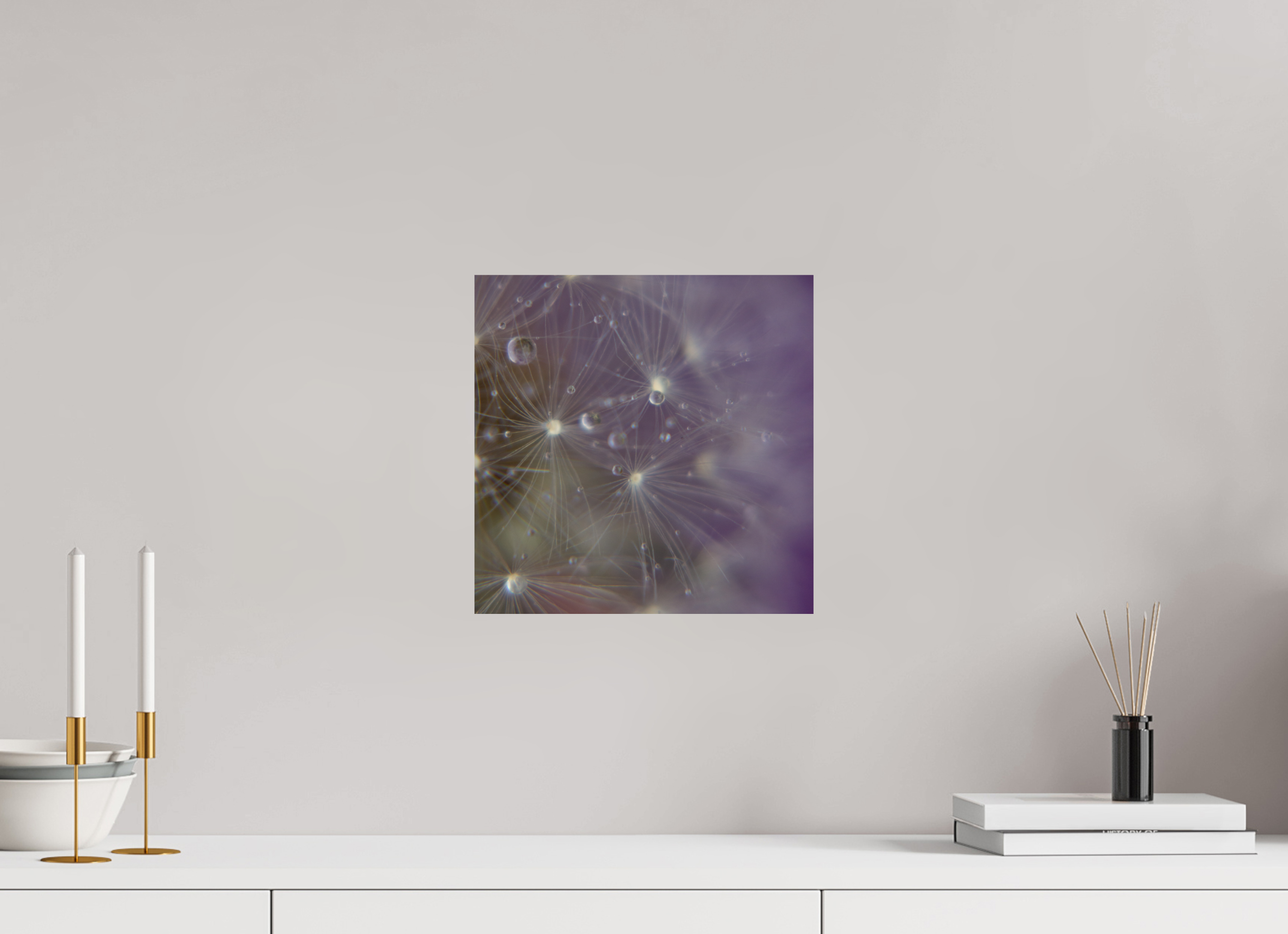 30 x 30 cm, Photo Print On Fuji Crystal DP II Macro im Quadrat - Pusteblume 1