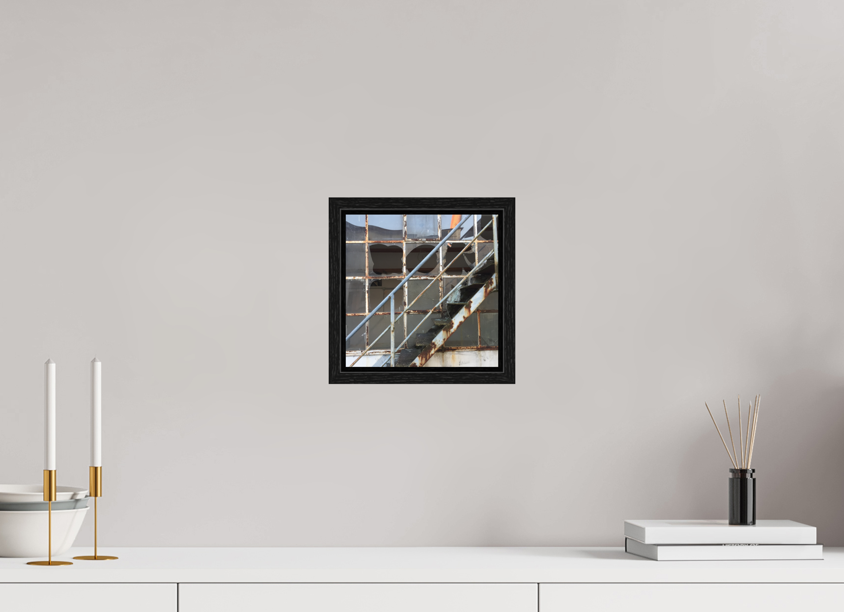 20 x 20 cm, Floater Frame True to the Line - Upwards 1
