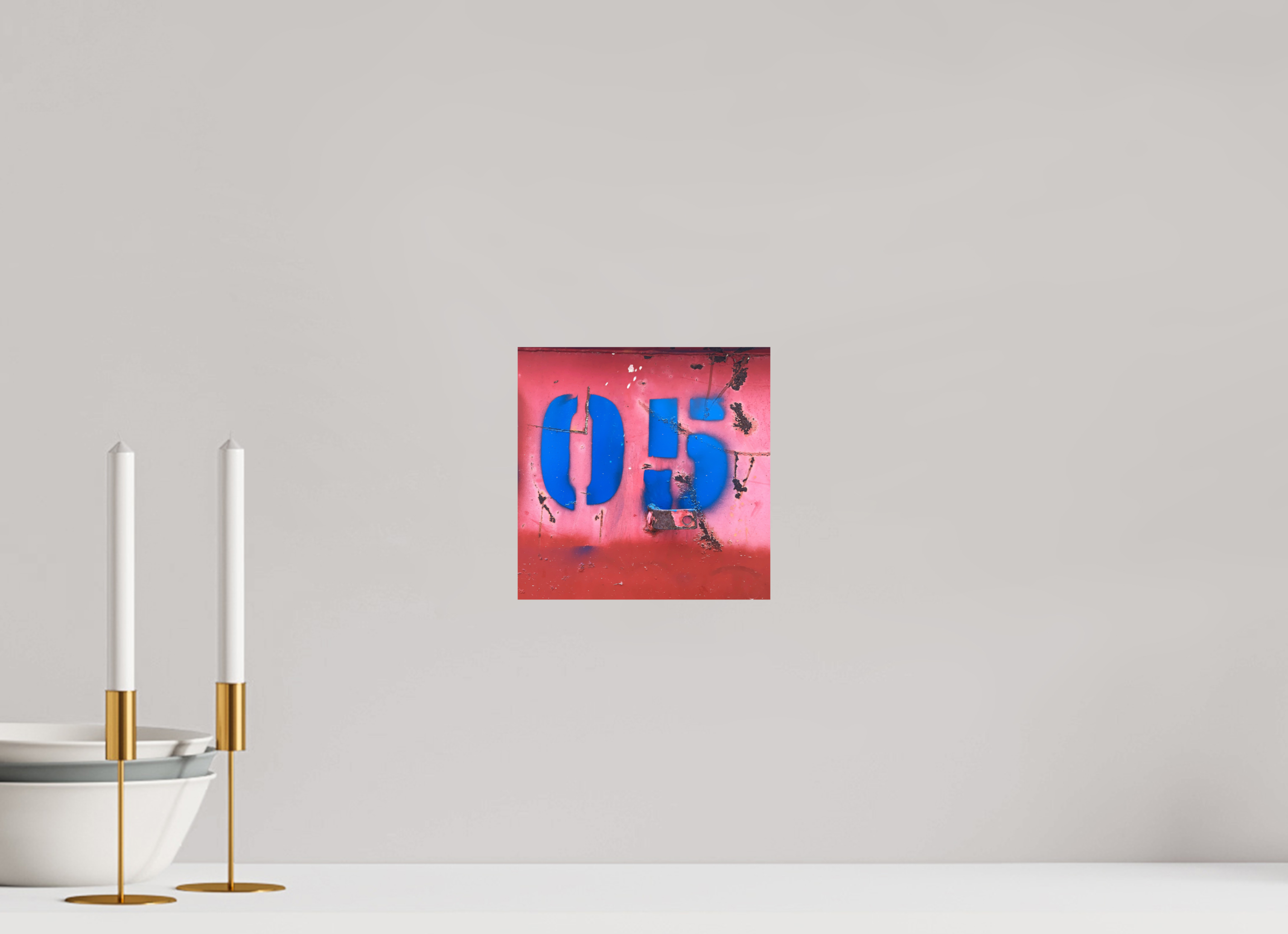 20 x 20 cm, Photo Print On Fuji Crystal DP II Not just a Number - Rusted Number 05