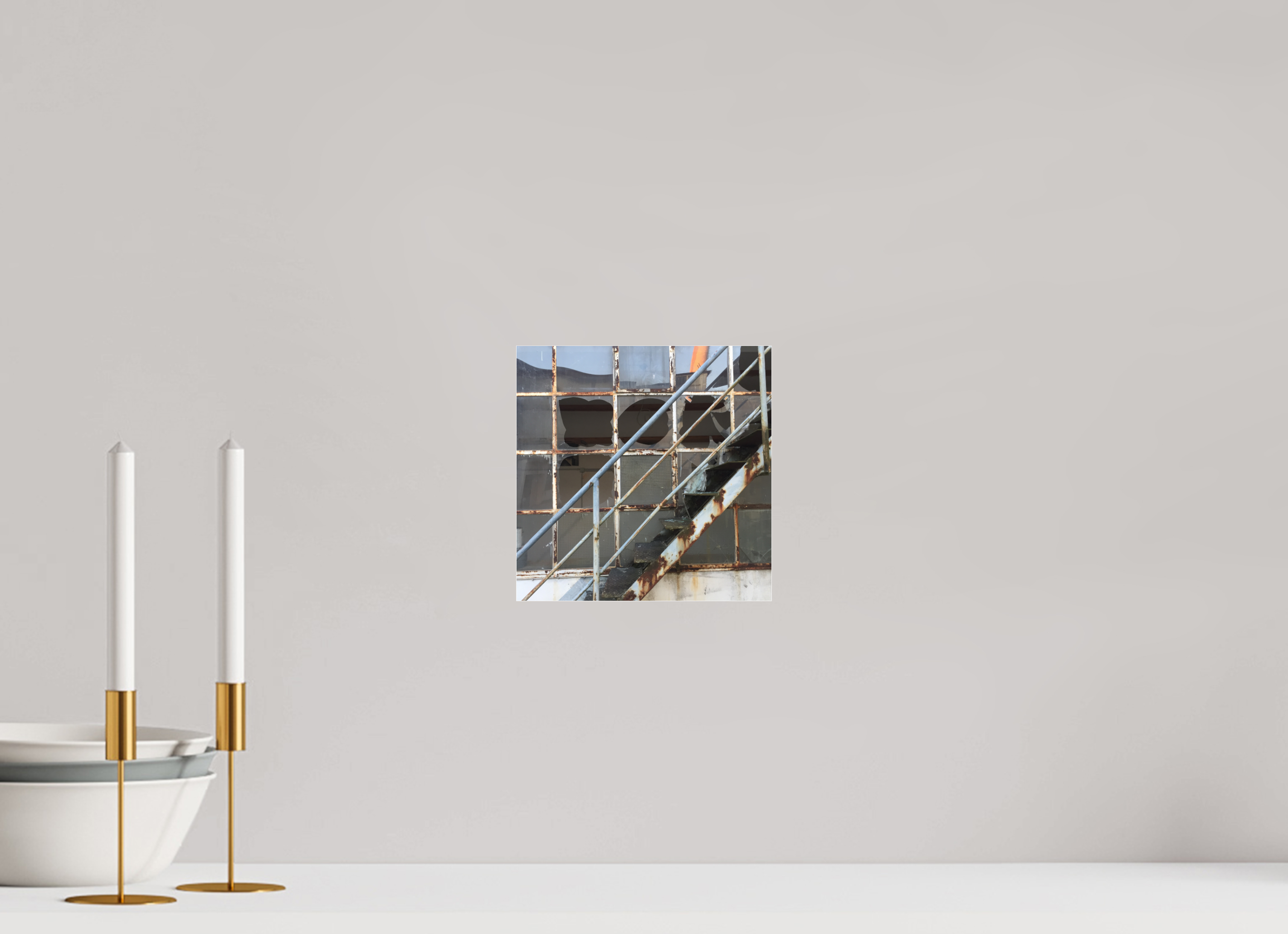 20 x 20 cm, Photo Print Under Acrylic Glass True to the Line - Upwards 1