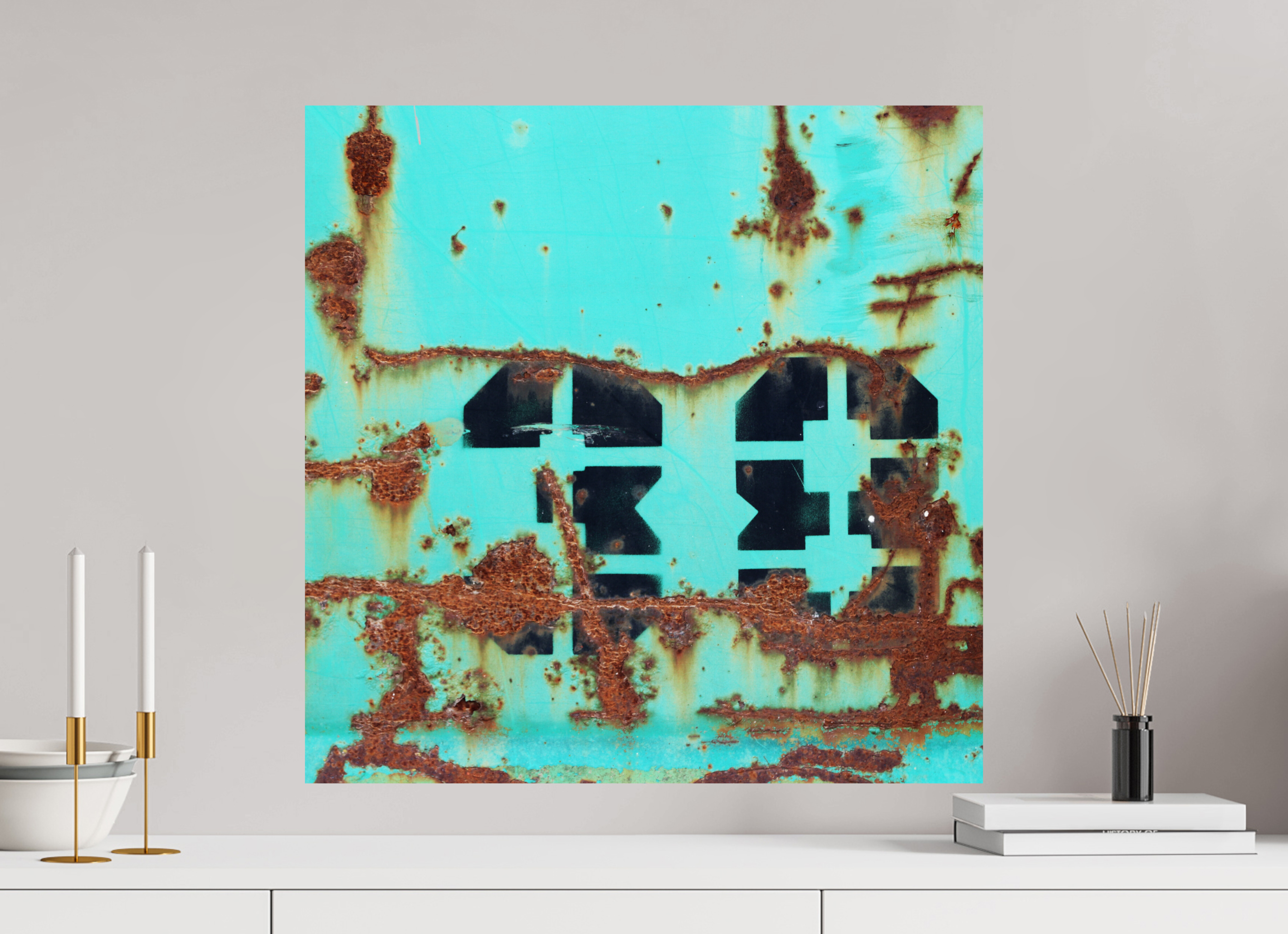 60 x 60 cm, Photo Print On Fuji Crystal DP II Not just a Number - Rusted Number 38